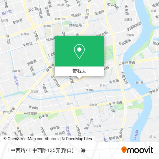 上中西路/上中西路135弄(路口)地图