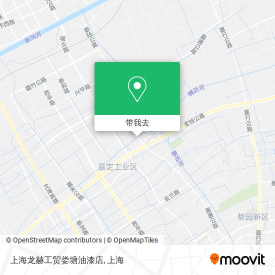 上海龙赫工贸娄塘油漆店地图