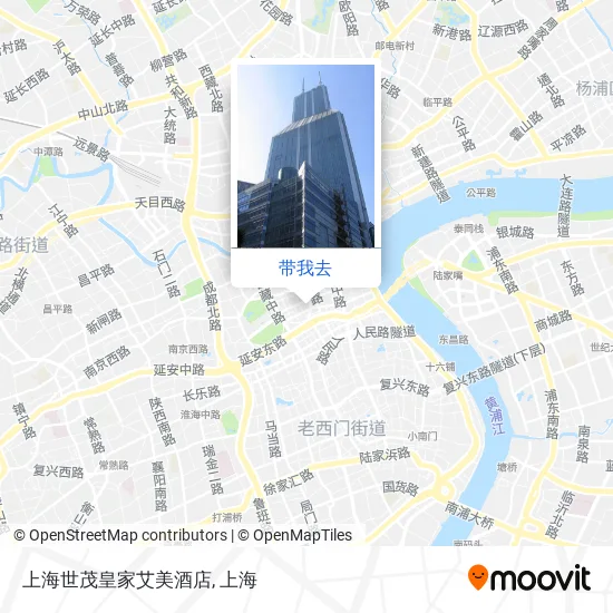 上海世茂皇家艾美酒店地图