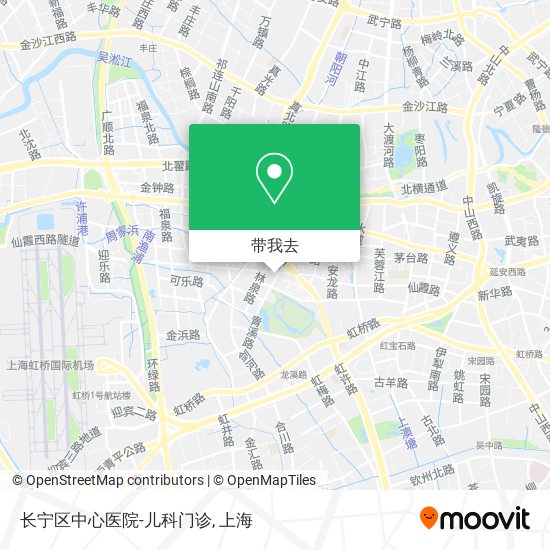 长宁区中心医院-儿科门诊地图