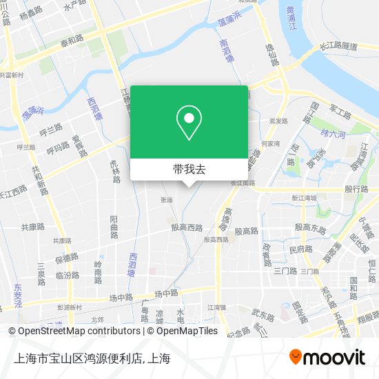 上海市宝山区鸿源便利店地图