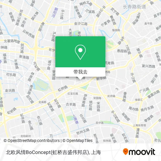北欧风情BoConcept(虹桥吉盛伟邦店)地图