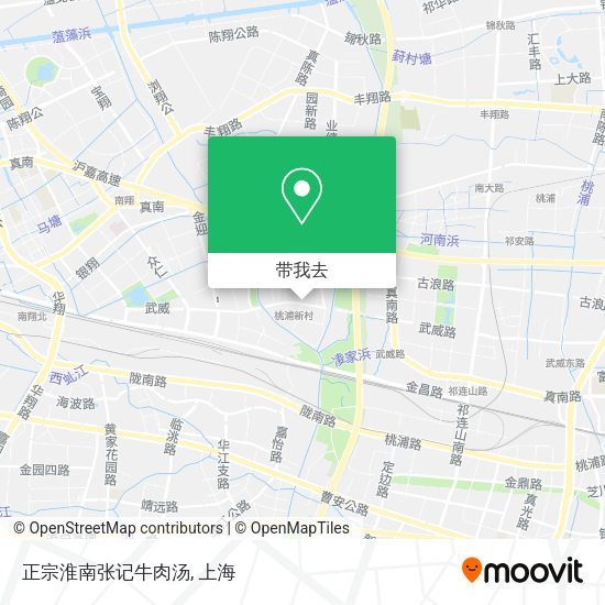 正宗淮南张记牛肉汤地图