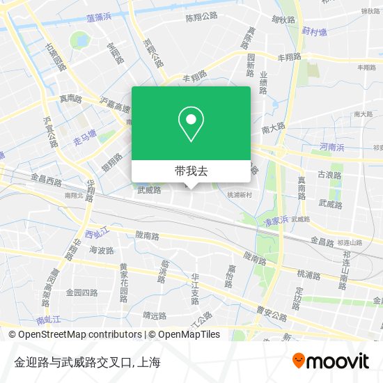 金迎路与武威路交叉口地图