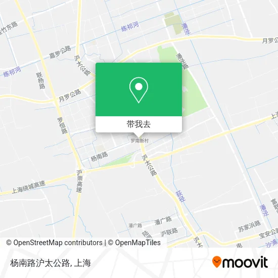 杨南路沪太公路地图