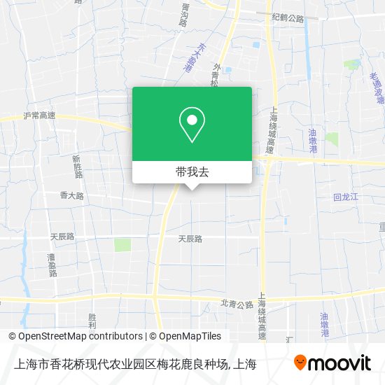 上海市香花桥现代农业园区梅花鹿良种场地图