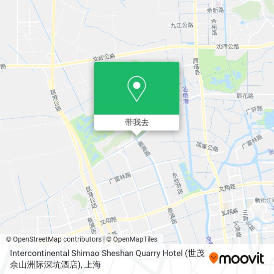 Intercontinental Shimao Sheshan Quarry Hotel (世茂佘山洲际深坑酒店)地图