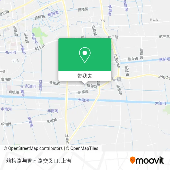 航梅路与鲁南路交叉口地图