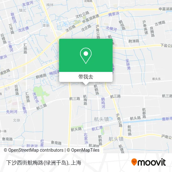 下沙西街航梅路(绿洲千岛)地图