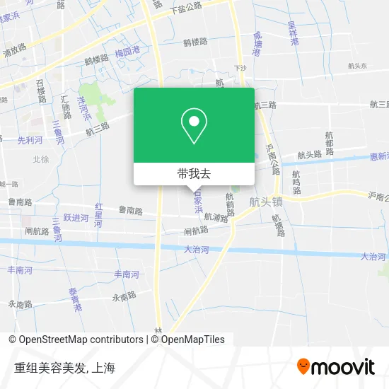 重组美容美发地图