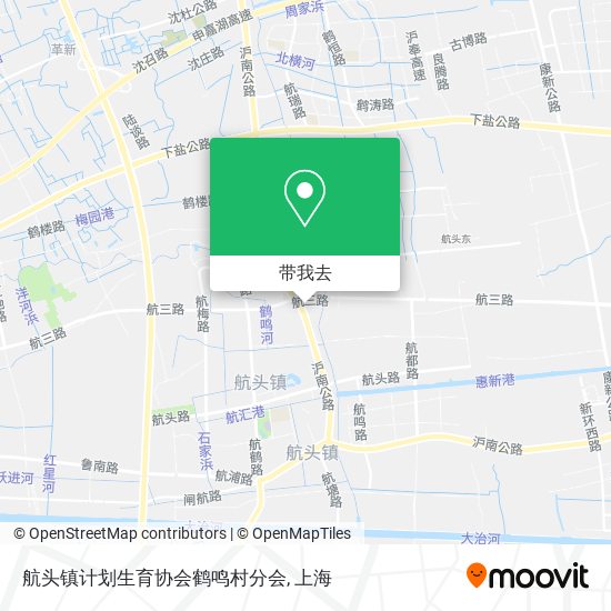 航头镇计划生育协会鹤鸣村分会地图