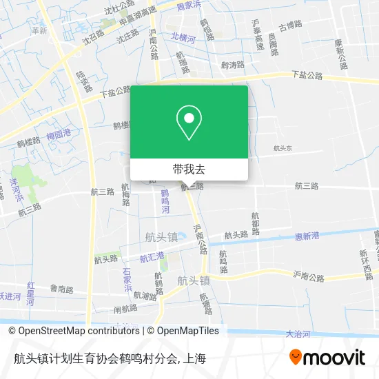 航头镇计划生育协会鹤鸣村分会地图