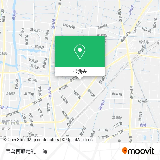 宝鸟西服定制地图