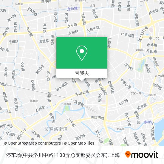 停车场(中共洛川中路1100弄总支部委员会东)地图