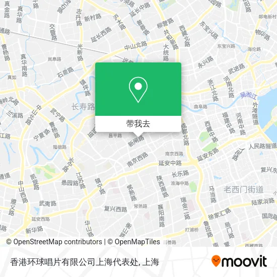 香港环球唱片有限公司上海代表处地图