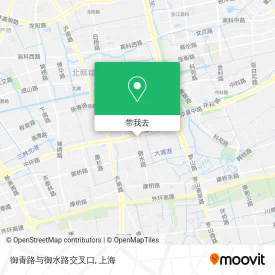 御青路与御水路交叉口地图