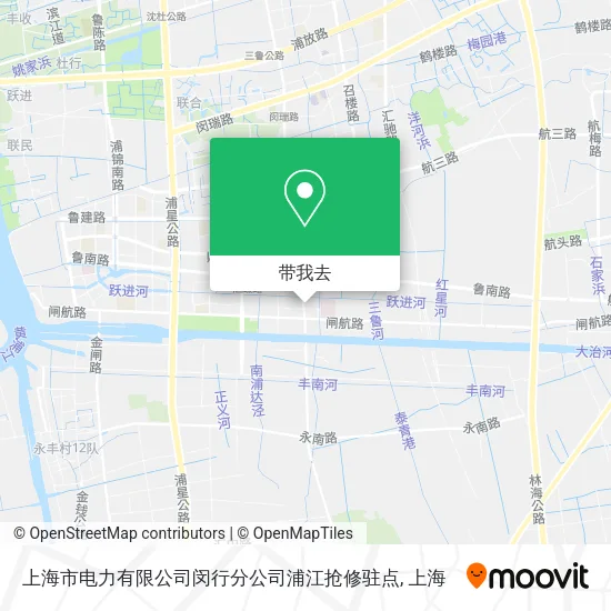 上海市电力有限公司闵行分公司浦江抢修驻点地图