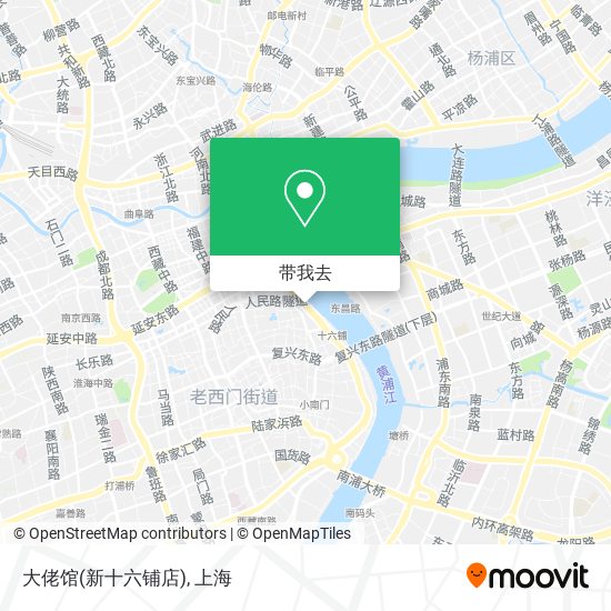 大佬馆(新十六铺店)地图