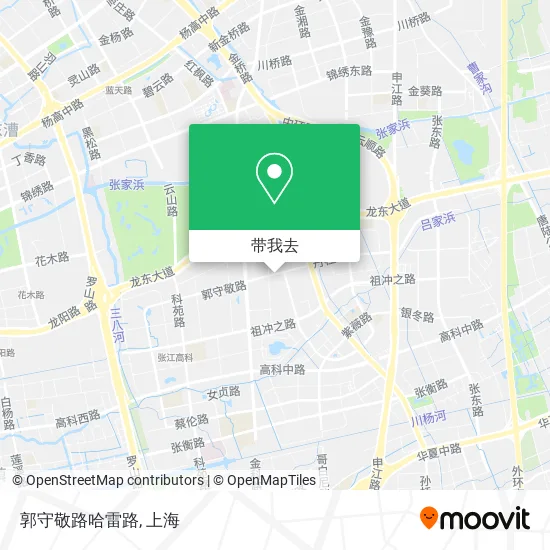 郭守敬路哈雷路地图