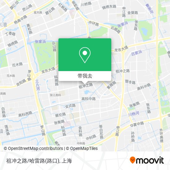 祖冲之路/哈雷路(路口)地图