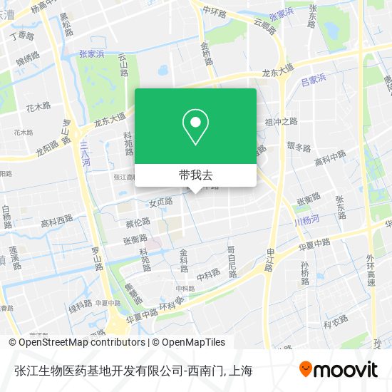 张江生物医药基地开发有限公司-西南门地图