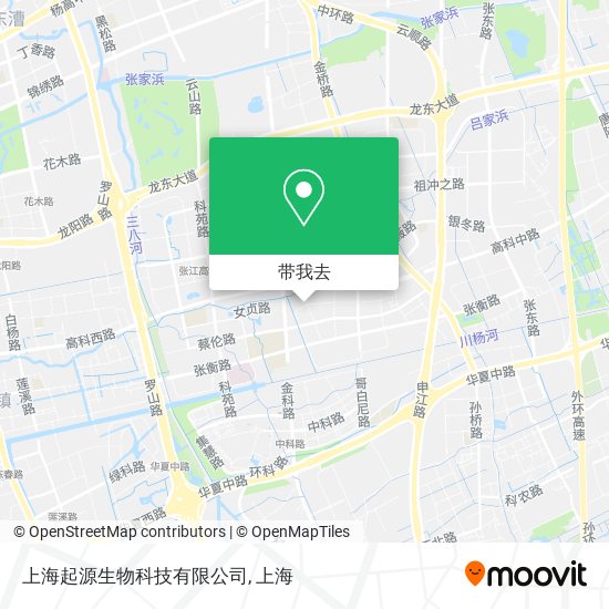 上海起源生物科技有限公司地图