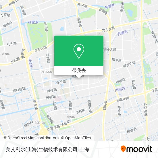 美艾利尔(上海)生物技术有限公司地图