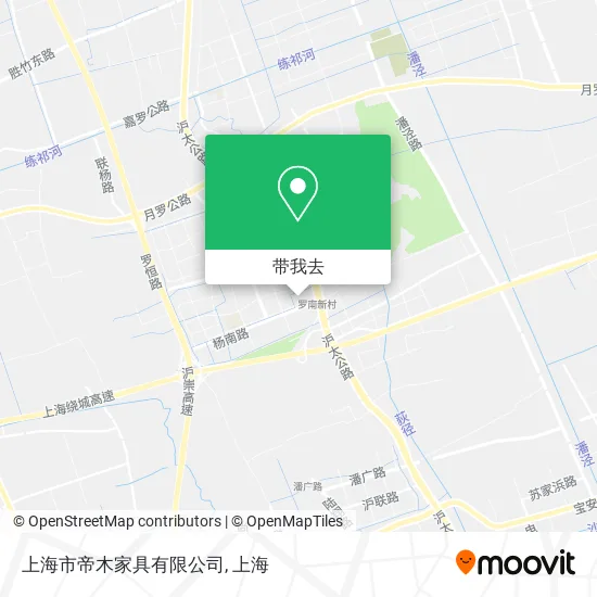 上海市帝木家具有限公司地图