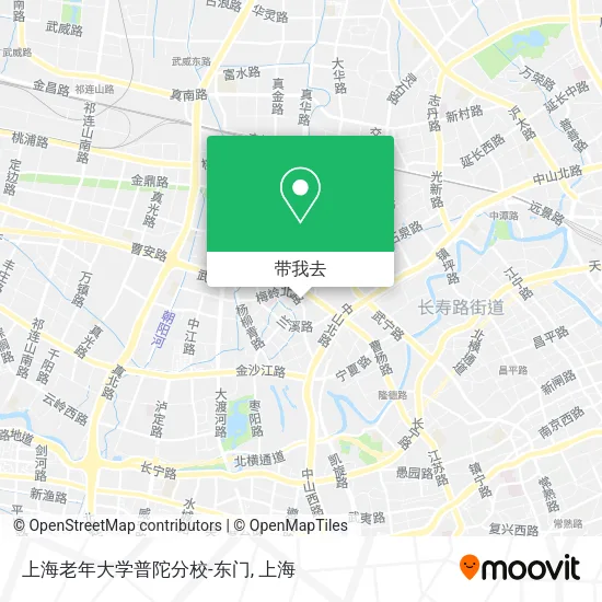上海老年大学普陀分校-东门地图