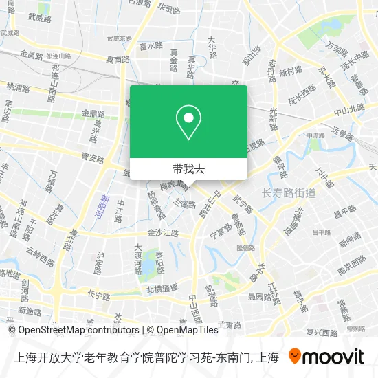 上海开放大学老年教育学院普陀学习苑-东南门地图