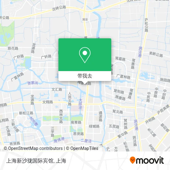 上海新沙珑国际宾馆地图