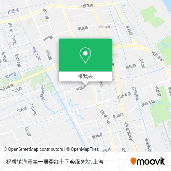 祝桥镇海霞第一居委红十字会服务站地图