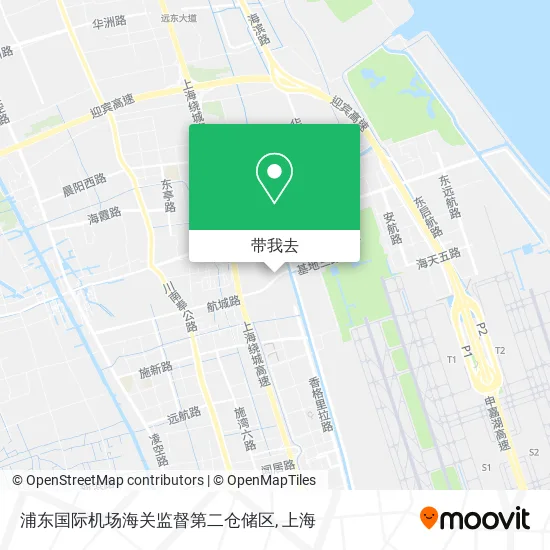 浦东国际机场海关监督第二仓储区地图