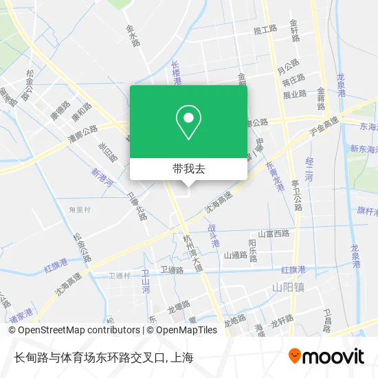 长甸路与体育场东环路交叉口地图