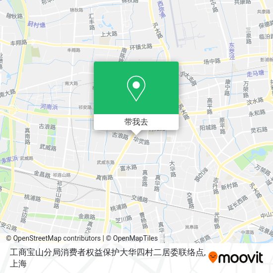 工商宝山分局消费者权益保护大华四村二居委联络点地图