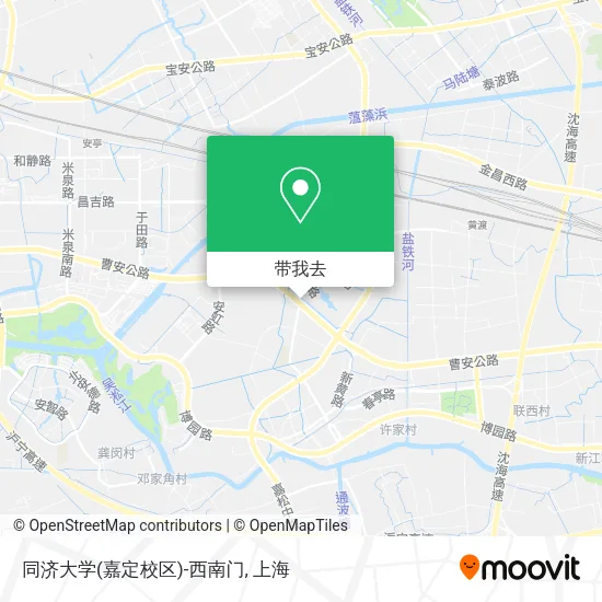 同济大学(嘉定校区)-西南门地图
