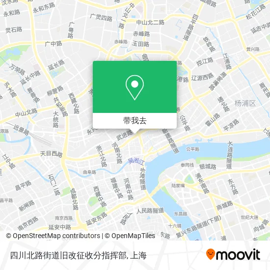 四川北路街道旧改征收分指挥部地图