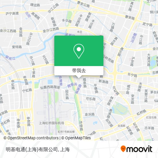明基电通(上海)有限公司地图