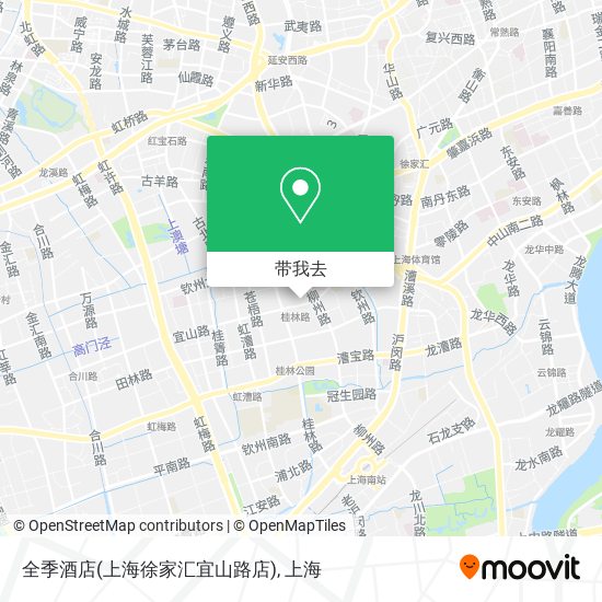 全季酒店(上海徐家汇宜山路店)地图