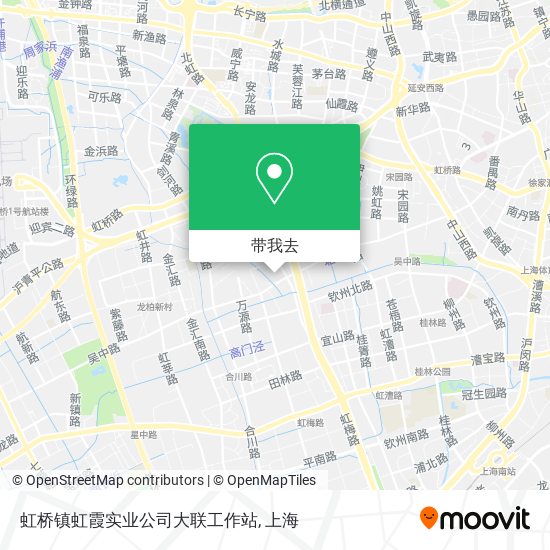 虹桥镇虹霞实业公司大联工作站地图
