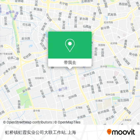 虹桥镇虹霞实业公司大联工作站地图