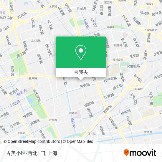 古美小区-西北1门地图