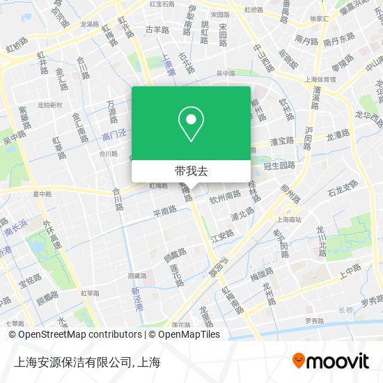 上海安源保洁有限公司地图