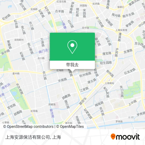 上海安源保洁有限公司地图