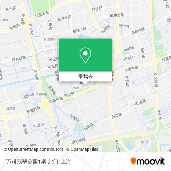 万科翡翠公园1期-北门地图