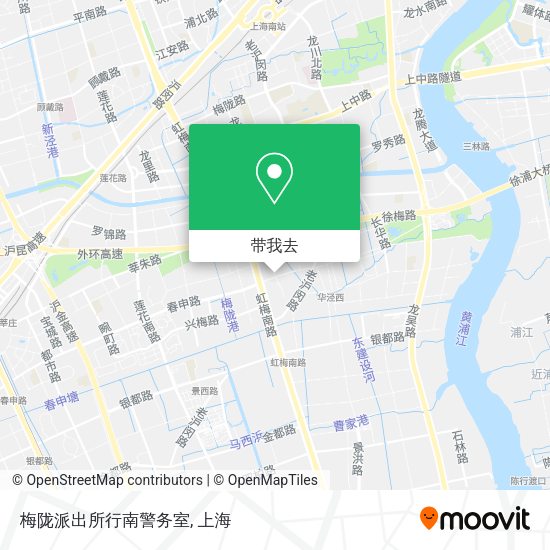 梅陇派出所行南警务室地图