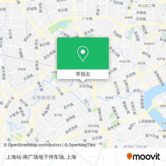 上海站-南广场地下停车场地图