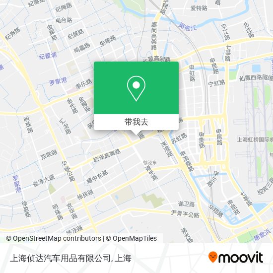 上海侦达汽车用品有限公司地图