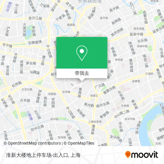 淮新大楼地上停车场-出入口地图