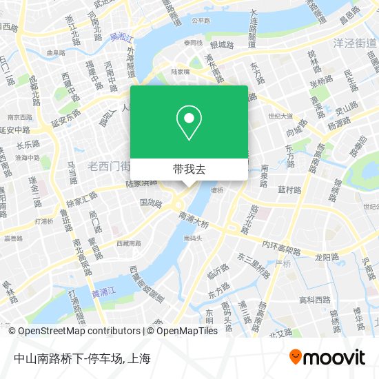 中山南路桥下-停车场地图